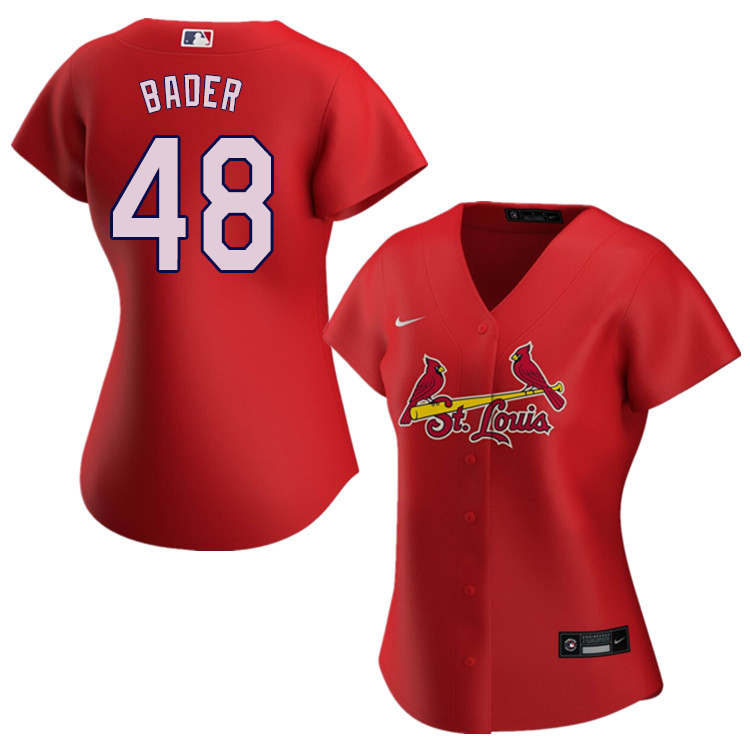 Nike Women #48 Harrison Bader St.Louis Cardinals Baseball Jerseys Sale-Red